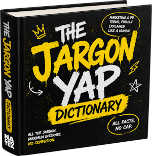 The Jargon Yap Dictionary hard-cover book